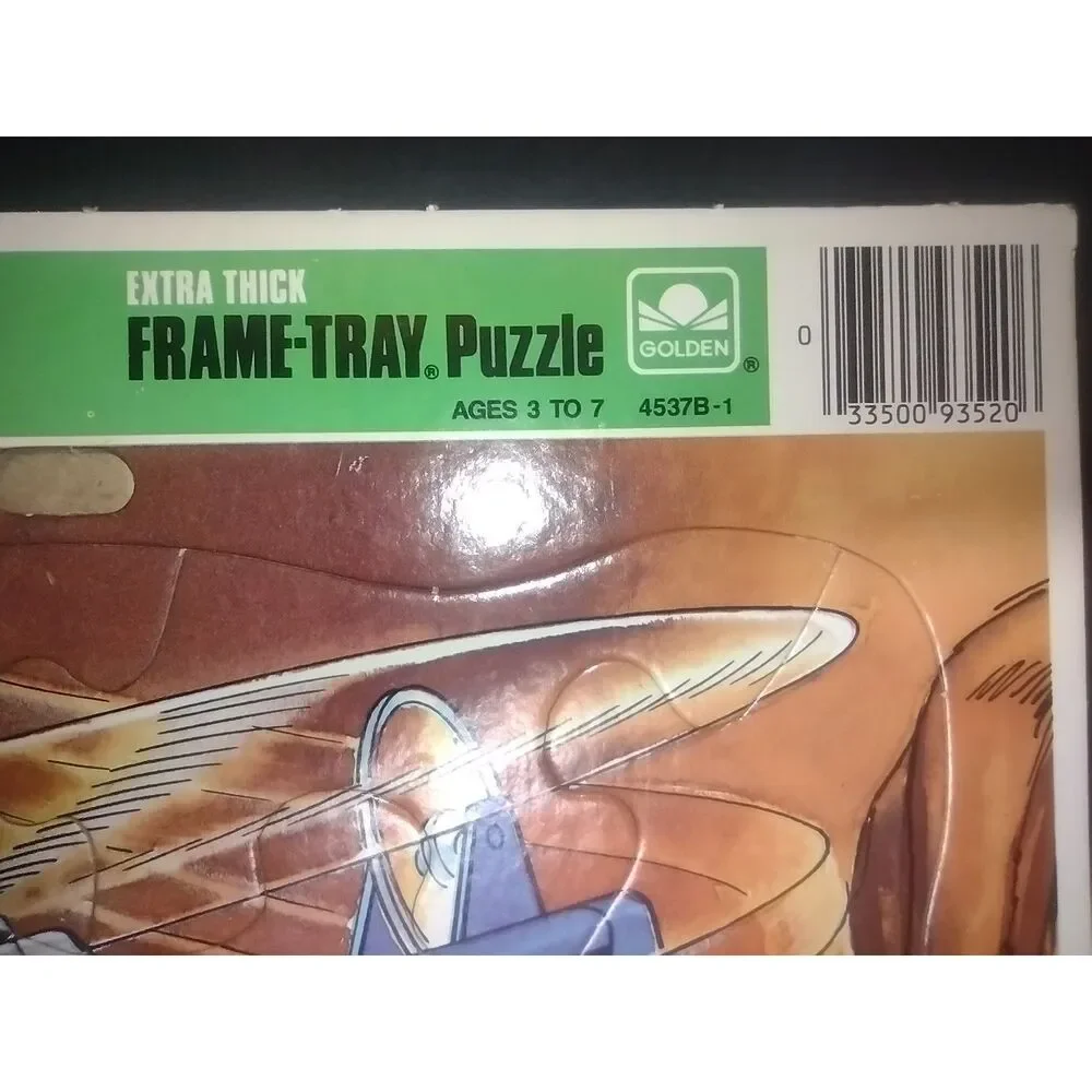 Vintage 1985 GoBots Golden Extra Thick Frame Tray Jigsaw Puzzle Tonka Ages 3 - 7
